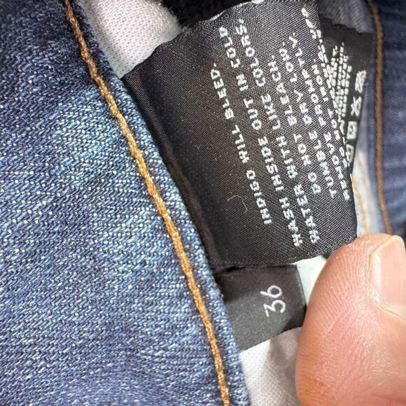 J Brand Jeans Mens 36x31 Blue Kane Dark Wash Denim Straight - Picture 10 of 11